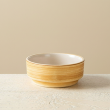 Sauce Bowl Wood Grain 7.5cm – Front view with Namu-gyeol texture | PEUM Korean Houseware
