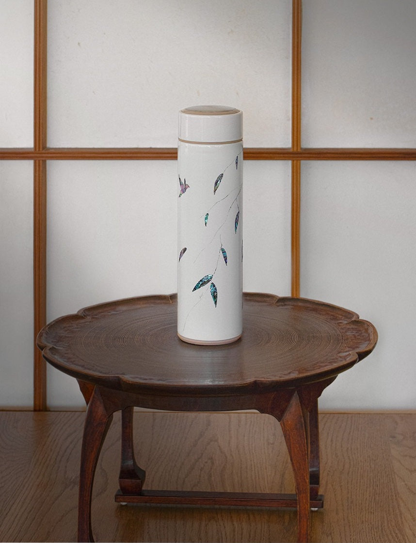 Jang-i Willow Tree Tumbler – Lid Detail, Leak-Proof Cap | PEUM Korean Houseware