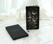Najeon Mother of Pearl Motif Hardcover Notebook – Cover iridescent lacquer detail | PEUM Korean Houseware