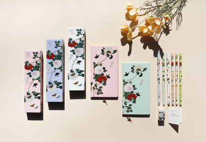 Nam Gye-u Flower & Butterfly Hardcover Notebook