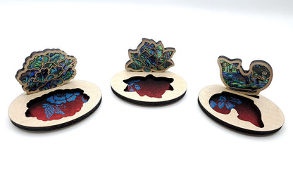 Mother of Pearl Inlay Brooch