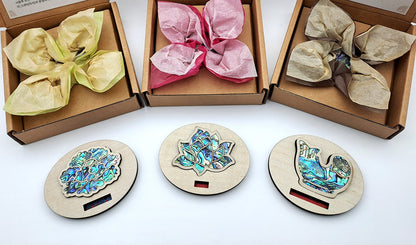 Mother of Pearl Inlay Brooch