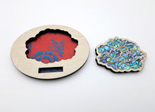 Mother of Pearl Inlay Brooch – Worn on Linen Coat, Styled View | PEUM Korean Houseware