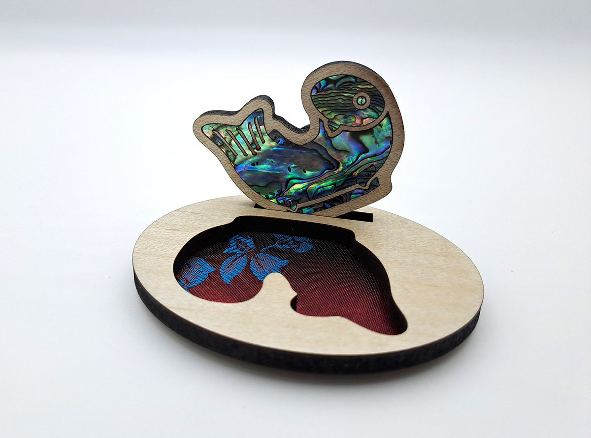 Mother of Pearl Inlay Brooch