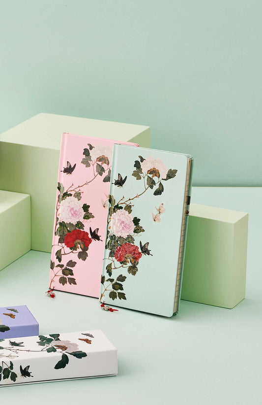 Nam Gye-u Flower & Butterfly Hardcover Notebook