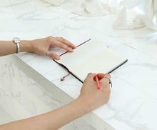 Najeon Mother of Pearl Notebook – Flat Lay Styled on Desk | PEUM Korean Houseware
