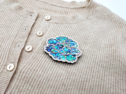 Mother of Pearl Inlay Brooch