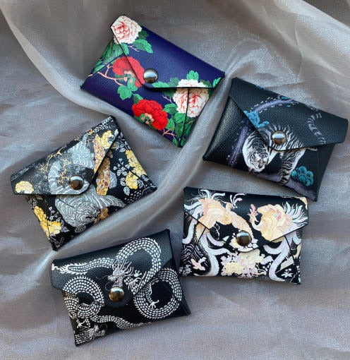 Osaek Mini Card Wallet – Korean Folk Art Edition