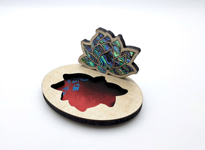 Mother of Pearl Inlay Brooch