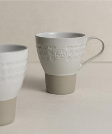 Buncheong Gwang Heritage Cup Saucer – Buncheong Glaze Detail | PEUM Korean Houseware