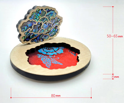 Mother of Pearl Inlay Brooch