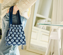 Turtle Ship Pleats Bag Small – Sky Blue Colour, Hexagonal Pleat Texture | PEUM Korean Houseware