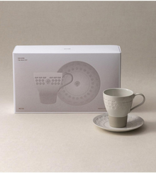 Buncheong Gwang Cup Saucer – Gift Packaging Box | PEUM Korean Houseware