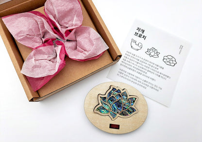 Mother of Pearl Inlay Brooch