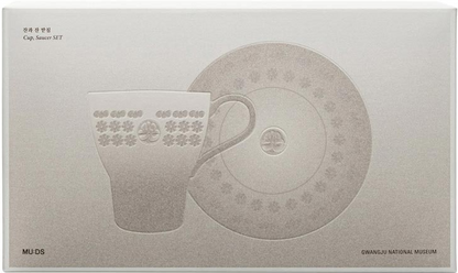 Buncheong "Gwang" Heritage Cup and Saucer Set
