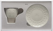 Buncheong Gwang Cup – Saucer Profile View | PEUM Korean Houseware