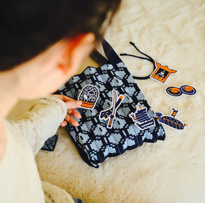 MU:DS x Joseph & Stacey - Lee Soon-shin Turtle Ship Pleats Bag (Small)