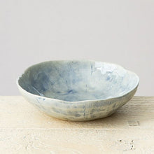 Blue Flower Garden Bowl 15cm – Chohwa Pattern Front View | PEUM Korean Houseware