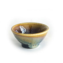Winding Stream Glaze Tea Cup 6.5cm – Three-colour glaze flow | PEUM Korean Houseware