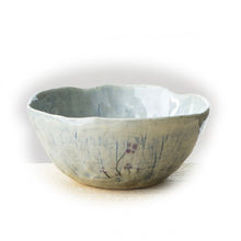 Blue Flower Garden Medium Bowl 13cm – Top View | PEUM Korean Houseware