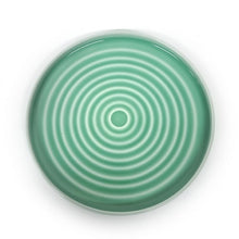 Jade Sky Ripple Medium Plate 24.8cm – Celadon Glaze, Top View | PEUM Korean Houseware