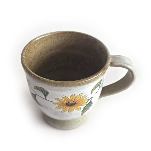 Buncheong Sunflower Ceramic Mug – 300ml