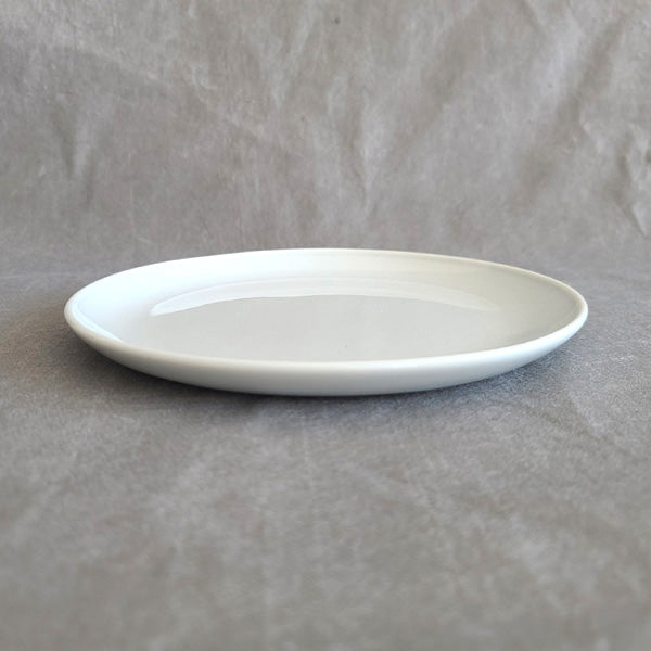 Korean ceramic side plate 19.8cm – white porcelain handmade in Icheon South Korea