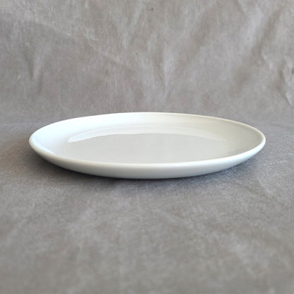 Korean ceramic side plate 19.8cm – white porcelain handmade in Icheon South Korea