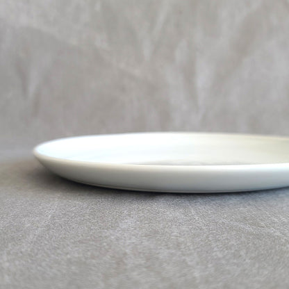 Korean white porcelain Baekja Moon plate series comparison – 19.8cm and larger sizes