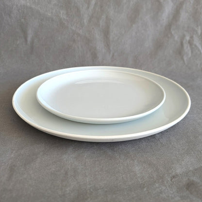 Tovy Icheon Korean ceramic plate – handmade white porcelain Baekja Moon collection