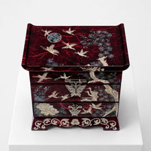 Red crane najeon chest, top angled view – PEUM