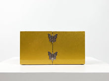 Gold-finished reverse of the najeon double jewellery box with butterfly hinges – PEUM