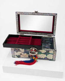 Mokdan peony jewellery box with removable velvet tray – PEUM