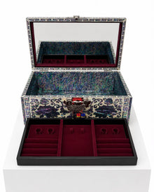 Mokdan colour peony jewellery box with removable velvet tray – PEUM