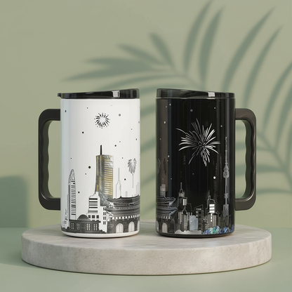 Jang-i Seoul City Series Najeonchilgi Mug 700ml – Front View | PEUM Korean Houseware