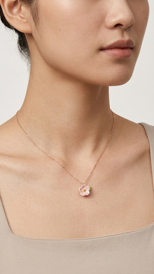 Toringo Crabapple Necklace – 925 Silver Chain Length Reference | PEUM Korean Houseware