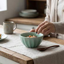 Jade Sky Small Bowl – Scale Comparison with Medium Bowl | PEUM Korean Houseware