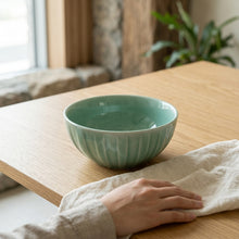 Jade Sky Medium Bowl – Scale Comparison with Small Bowl | PEUM Korean Houseware