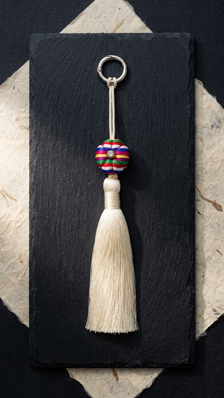 Saekdong Pumpkin Knot Norigae – Worn on Coat | PEUM Korean Houseware