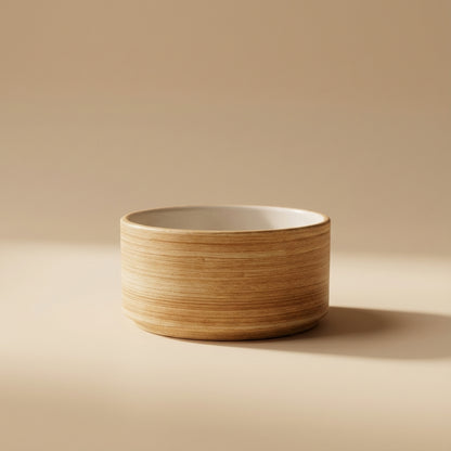 Straight Rice Bowl Wood Grain 10.5 cm | 나뭇결 일자 밥공기