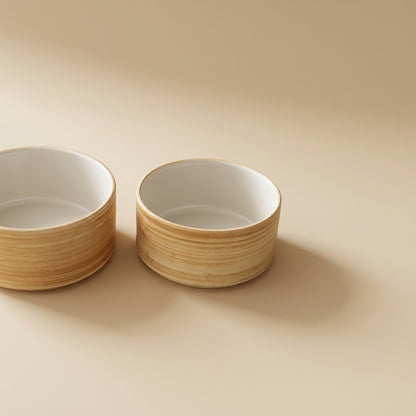 Straight Rice Bowl Wood Grain 10.5 cm | 나뭇결 일자 밥공기