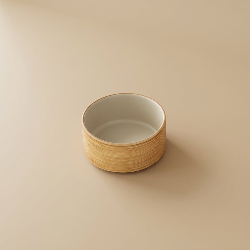 Straight Rice Bowl Wood Grain 10.5 cm | 나뭇결 일자 밥공기