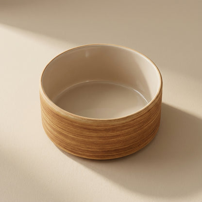Straight Soup Bowl Wood Grain 12.5 cm | 나뭇결 일자 국대접