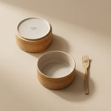Straight Soup Bowl Wood Grain 12.5cm – Close-up of Namu-gyeol wood grain | PEUM Korean Houseware
