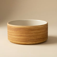 Straight Soup Bowl Wood Grain 12.5cm – Front view Guk-daejeop form | PEUM Korean Houseware