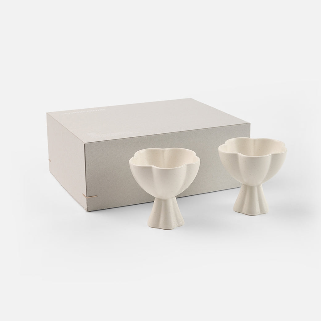 Baekja Soju Cup and Sauce Bowl Set by Kim Eun-ho