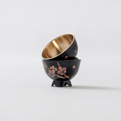 Ottmidam Plum Blossom in Snow Lacquer Yugi Cup Set (2p) / 설중매 채화