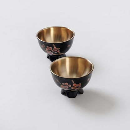 Ottmidam Plum Blossom in Snow Lacquer Yugi Cup Set (2p) / 설중매 채화
