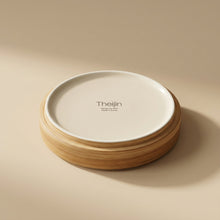 Mini Side Dish Plate Wood Grain 10.5 cm – Set Arrangement on Table | PEUM Korean Houseware