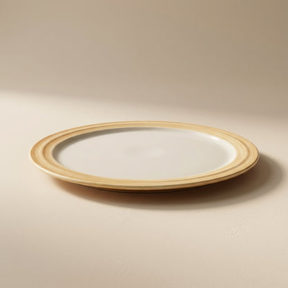 Large Line Dinner Plate Wood Grain 27 cm | 나뭇결 라인접시